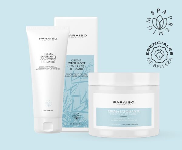 Crema exfoliante con polvo de bambú